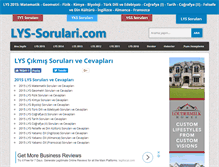 Tablet Screenshot of lys-sorulari.com